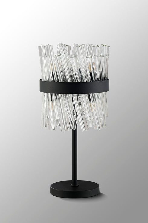 Kade Table Lamp 6 Light - Satin Black