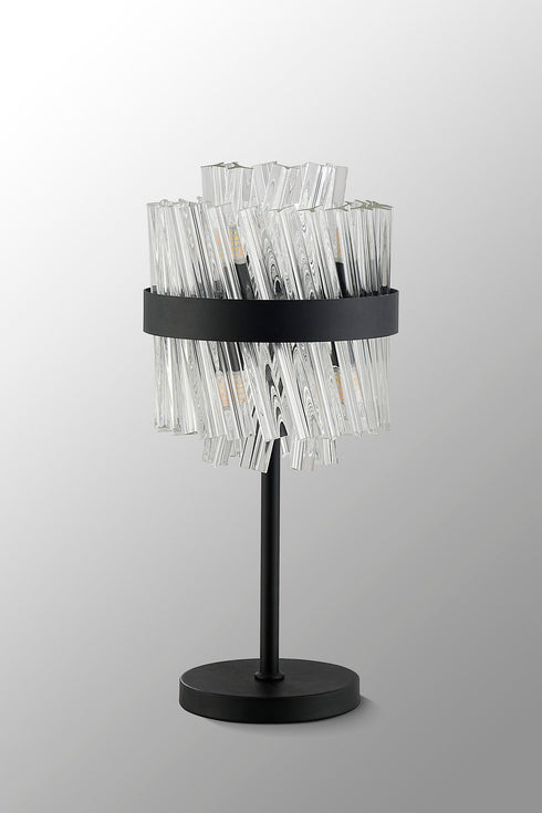 Kade Table Lamp 6 Light - Satin Black