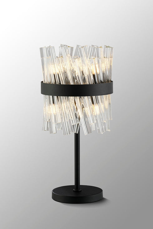 Kade Table Lamp 6 Light - Satin Black