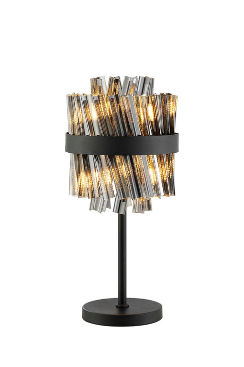 Kade Table Lamp 6 Light - Satin Black