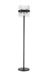 Kade Floor Lamp Satin Black - Clear Glass