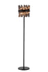 Kade Floor Lamp Satin Black - Smoked Glass