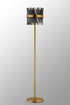 Kade Floor Lamp Brass - Smoked Glass