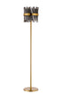 Kade Floor Lamp Brass - Smoked Glass