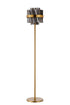 Kade Floor Lamp Brass - Smoked Glass
