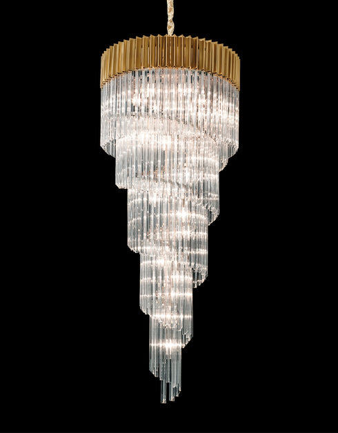 Kuna Pendant Round 5 Layer Spiral 23 Light