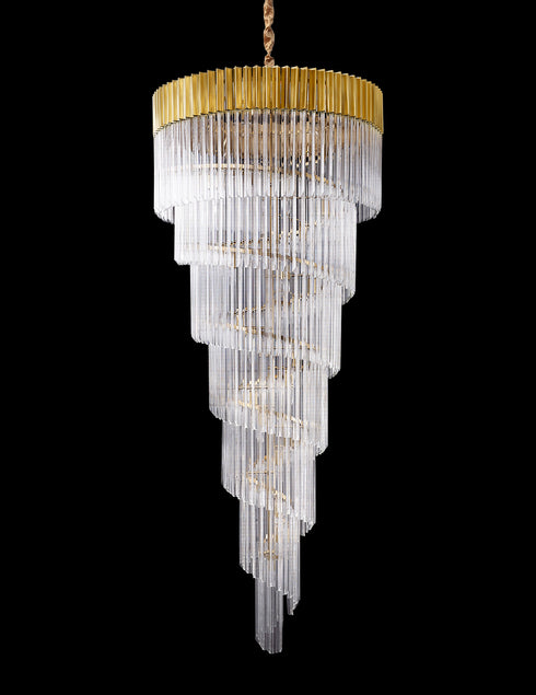 Kuna Pendant Round 7 Layer Spiral 31 Light