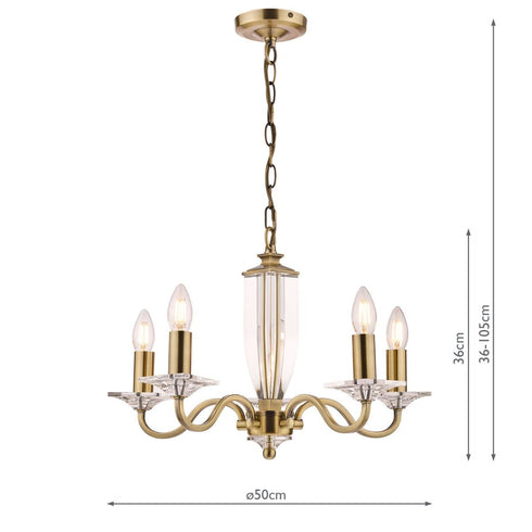Laura Ashley Carson 5lt Chandelier