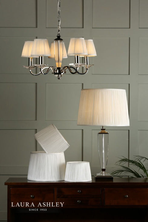 Laura Ashley Hemsley Cream Pleated Shade