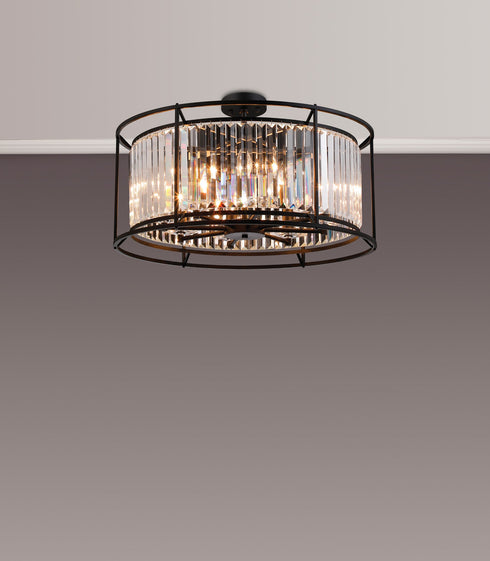Mano Pendant / Semi Ceiling Convertible 8 Light