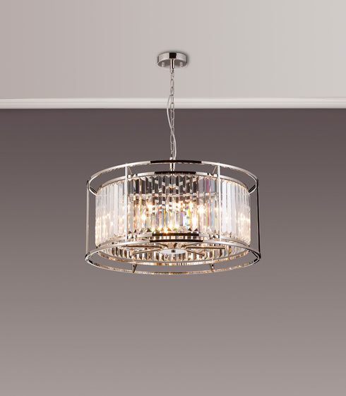 Mano Pendant / Semi Ceiling Convertible 8 Light