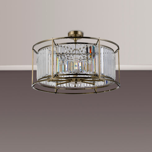 Mano Pendant / Semi Ceiling Convertible 8 Light