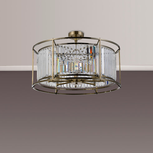 Mano Pendant / Semi Ceiling Convertible 8 Light