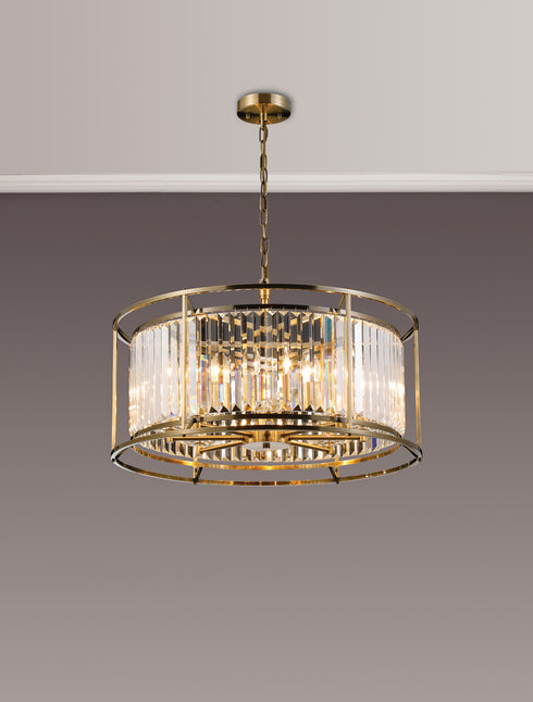 Mano Pendant / Semi Ceiling Convertible 8 Light