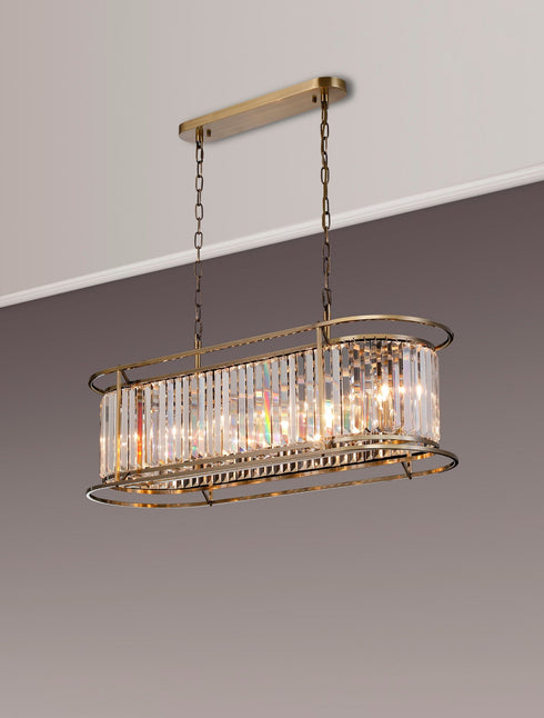 Mano Oval Pendant 7 Light