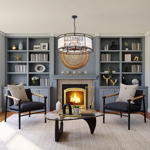 Mano Pendant / Semi Ceiling Convertible 10 Light