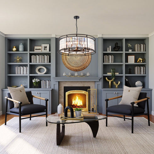 Mano Pendant / Semi Ceiling Convertible 10 Light