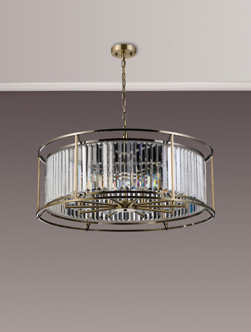 Mano Pendant / Semi Ceiling Convertible 10 Light