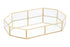 Octo Vintage Glass Jewellery Tray Gold