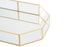 Octo Vintage Glass Jewellery Tray Gold