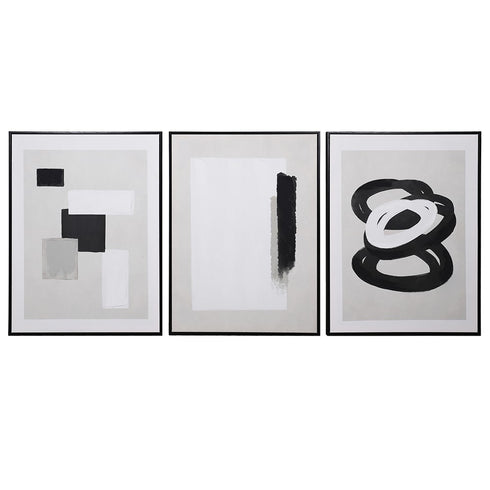 Minimalist Set of 3 Abstract Wall Art