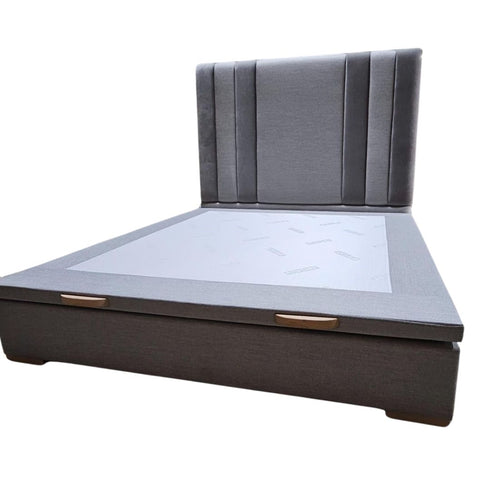 Rhythm Plush Panel Grey Bed