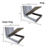 Rhythm Plush Panel Grey Bed