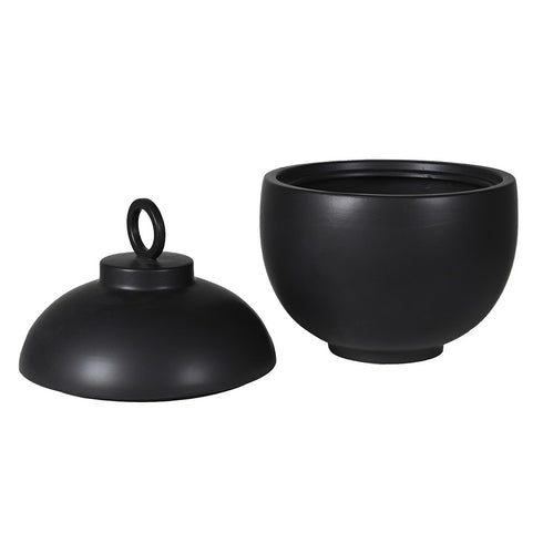 Matte Black Dome Jar