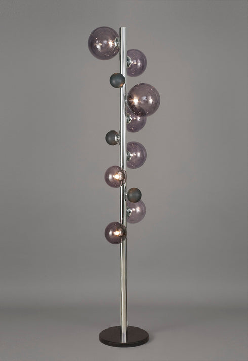 Rome Floor Lamp 8 Light With White Marble Base