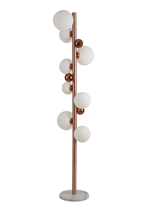 Rome Floor Lamp 8 Light With White Marble Base