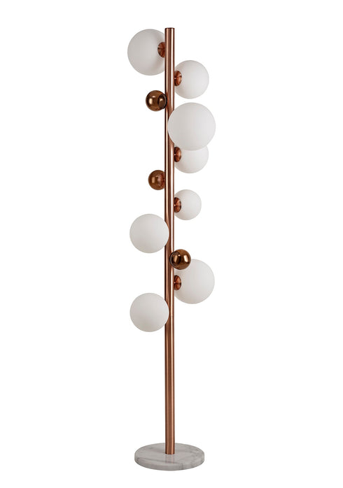 Rome Floor Lamp 8 Light With White Marble Base