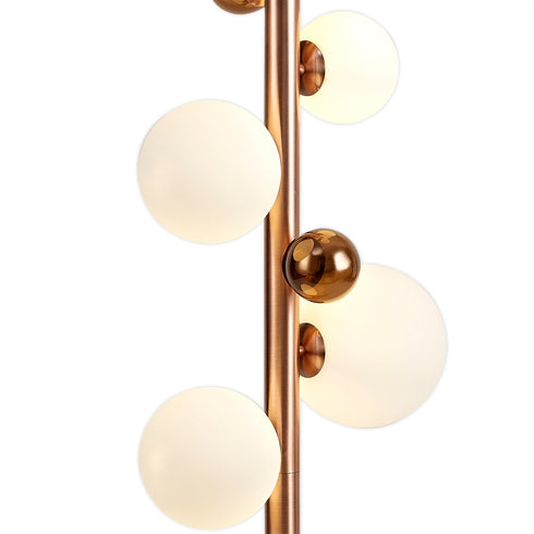 Rome Floor Lamp 8 Light With White Marble Base