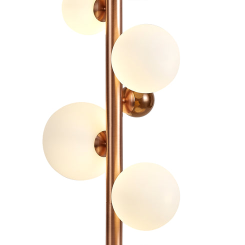 Rome Floor Lamp 8 Light With White Marble Base