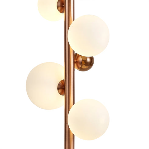 Rome Floor Lamp 8 Light With White Marble Base