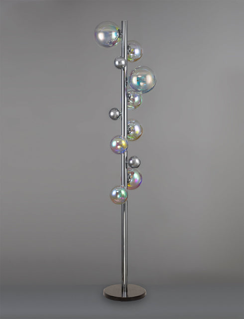 Rome Floor Lamp 8 Light With White Marble Base