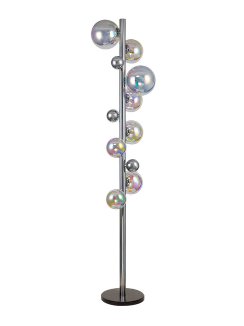 Rome Floor Lamp 8 Light With White Marble Base