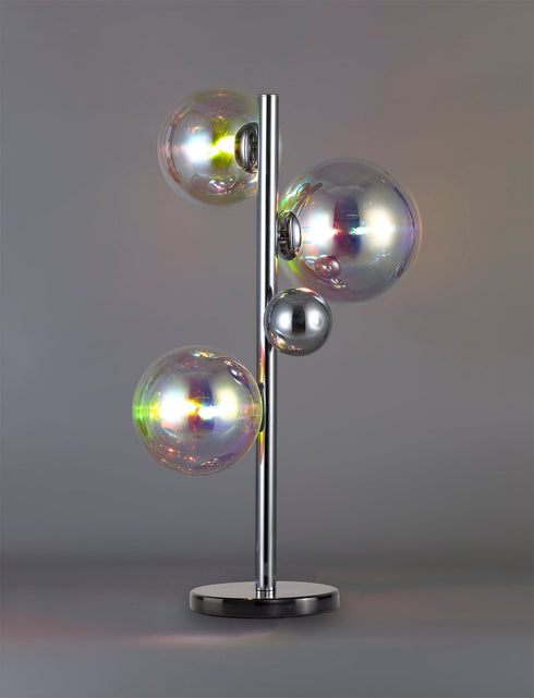 Rome Table Lamp 3 Light With Black Marble Base