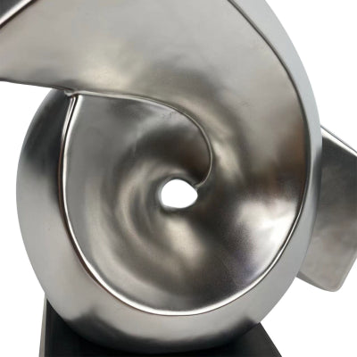 Matte Silver Face Sculpture Small