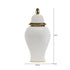 White & Gold Lid Jar