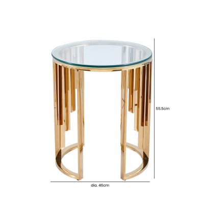 Cillian Gold Side Table