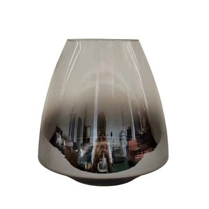Chrome & Glass Candle Holder