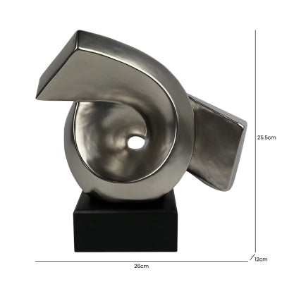 Matte Silver Face Sculpture Small