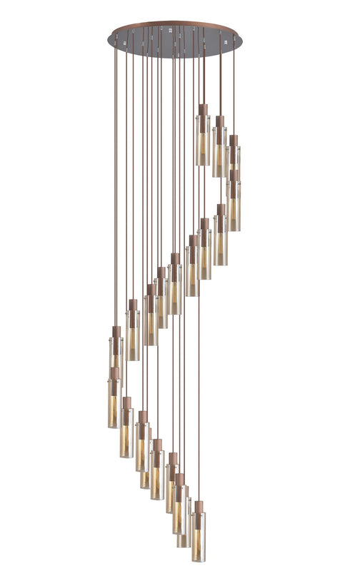 Brooks Slim Round Pendant 21 Light