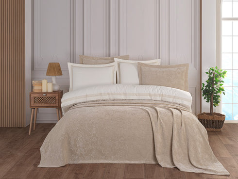 Thea Beige Duvet Set