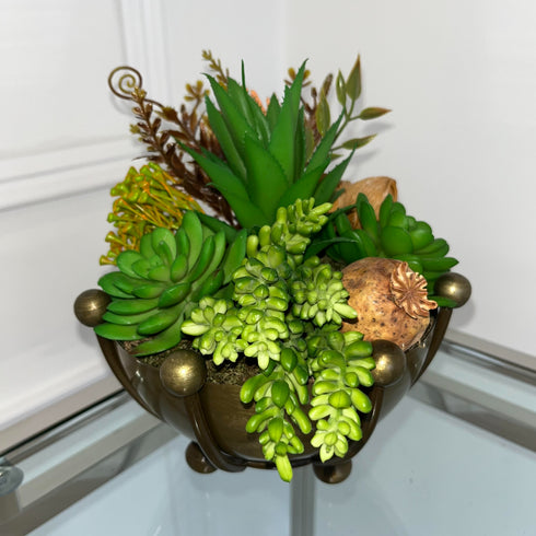 Gold Ball Plant Decoration Medium