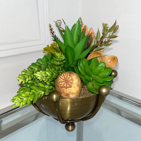 Gold Ball Plant Decoration Medium