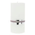 Rustic Pillar White Candle