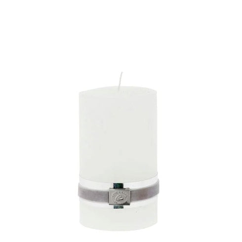 Rustic Pillar White Candle