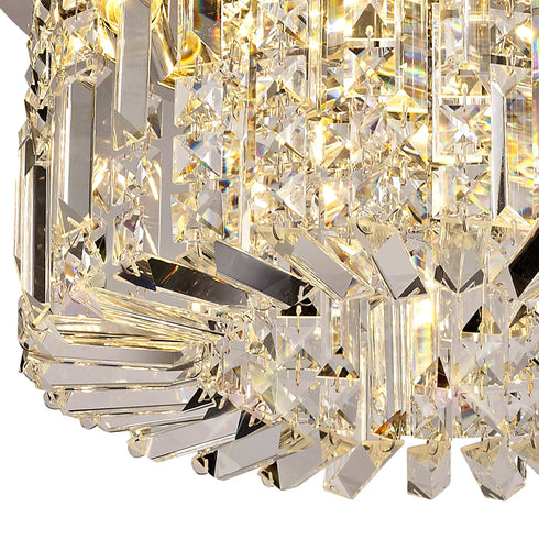 Zula Round Flush Chandelier 5 Light
