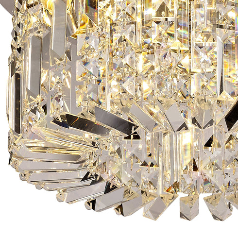 Zula Round Flush Chandelier 5 Light